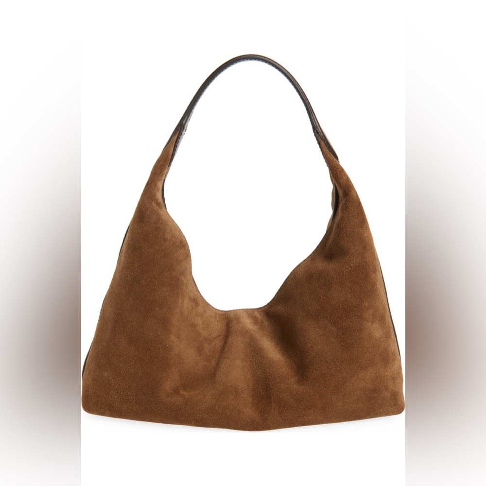 NWT Madewell The Mylie Suede Shoulder Bag in Light Umber - Picture 3 of 10
